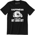 thumbnail image 1 of Happiness Is Getting My Load Off - Semi Truck Driver Trailer Men's T-Shirt, 1 of 4