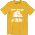 thumbnail image 1 of Happiness Is Getting My Load Off - Semi Truck Driver Trailer Men's T-Shirt, 1 of 4