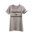 thumbnail image 1 of Happiness Is Homemade Women's Fashion Relaxed T-Shirt Tee Heather Tan Large, 1 of 4