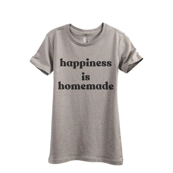 Happiness Is Homemade Women's Fashion Relaxed T-Shirt Tee Heather Tan Medium