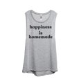 thumbnail image 1 of Happiness Is Homemade Women's Fashion Sleeveless Muscle Tank Top Tee Sport Grey Medium, 1 of 4