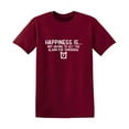 thumbnail image 1 of Happiness Is Not Having To Set The Alarm For Tomorrow Christmas Apparel Adult Humor Novelty Sarcastic Premium Tshirt Xmas Holiday Anniversary Gift Hilarious Funny Saying Graphic Tees, 1 of 5