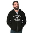 thumbnail image 1 of Happiness Loving A Pitbull Rescue Dog Unisex Fleece Graphic Zip Up Hoodie Brisco Brands 2X, 1 of 5