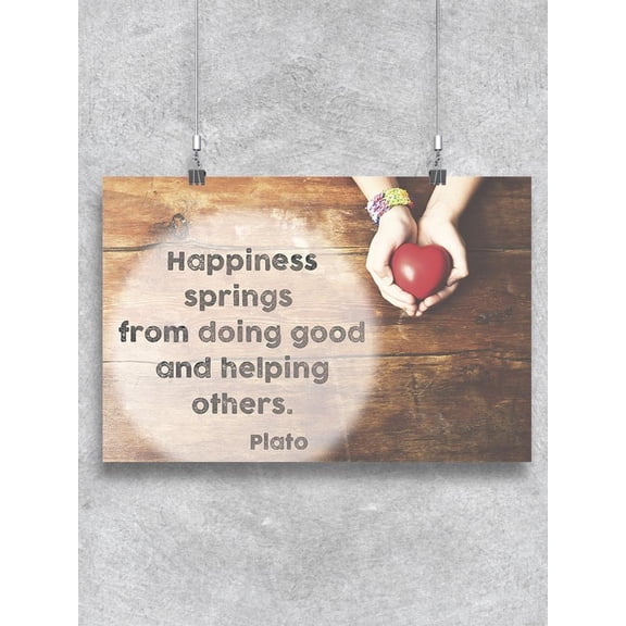 Happiness Springs For Doing Good Poster -Image by Shutterstock