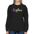 thumbnail image 1 of Happiness With Daisy Sweatshirt Women -Image by Shutterstock, Female 3X-Large, 1 of 4