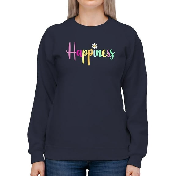 Happiness With Daisy Sweatshirt Women -Image by Shutterstock, Female Large