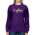 thumbnail image 1 of Happiness With Daisy Sweatshirt Women -Image by Shutterstock, Female Small, 1 of 4
