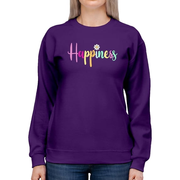 Happiness With Daisy Sweatshirt Women -Image by Shutterstock, Female Small