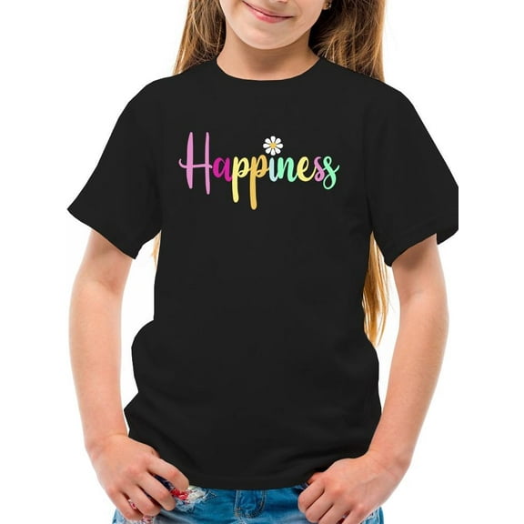 Happiness With Daisy T-Shirt Juniors -Image by Shutterstock,  Medium