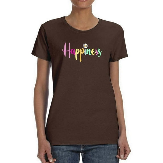 Happiness With Daisy T-Shirt Women -Image by Shutterstock, Female Large