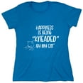 thumbnail image 1 of Happiness is Being "KNEADED" By My Cat Sarcastic Humor Novelty Funny Women's Casual Tees, 1 of 3