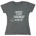 thumbnail image 1 of Happiness is Being "KNEADED" By My Cat Sarcastic Humor Novelty Funny Women's Casual Tees, 1 of 3