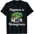 Happiness is Homegrown Chickens Farm Garden Ranch Homestead TShirt