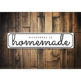 thumbnail image 1 of Happiness is Homemade Novelty Decor, Metal Wall Sign - 4x18 Inches, 1 of 4
