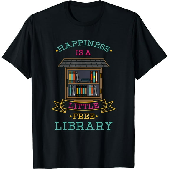 Happiness is a Little Free Library T-Shirt