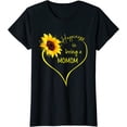 thumbnail image 1 of Happiness is being a Momom - Flower heart art shirt T-Shirt, 1 of 3