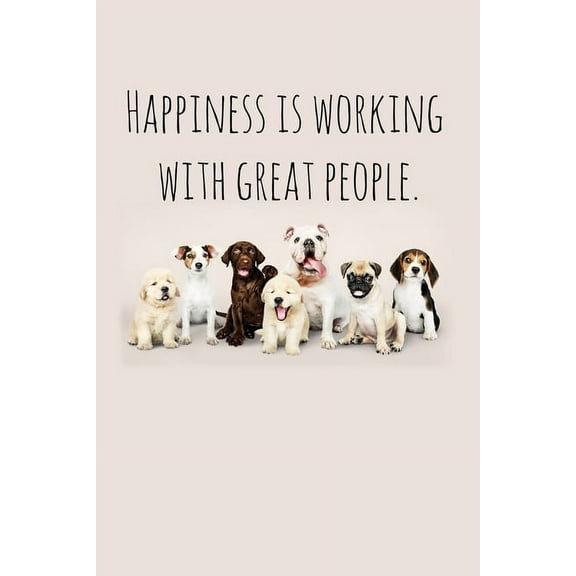 Happiness is working with great people.: Perfect goodbye gift for coworker that is leaving / going away gift for your co worker, boss, manager, employ