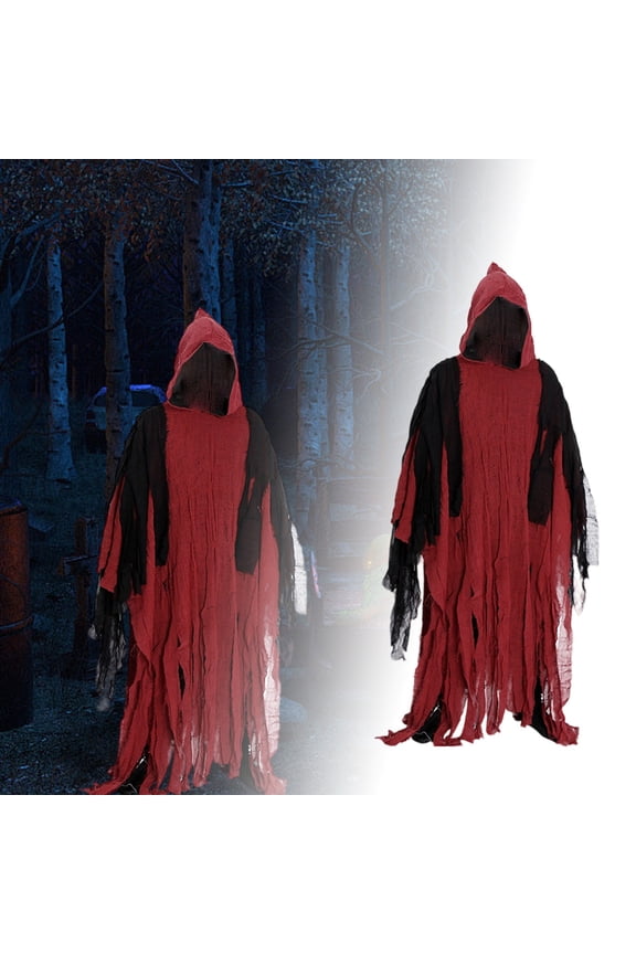 175cm Halloween Skeleton Cape Full Length Cloak With Hood For Scary & Cape Hooded Eye Patch 707 Glasses Trench Coat Men Cloak with Hood Teen Adult Cape with Hood Hooded Cloak for Boys Goggles