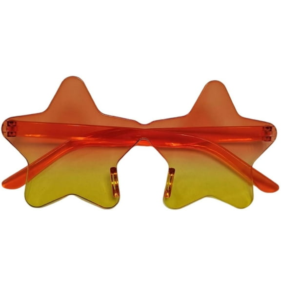 Happini Frameless Star Sunglasses Transparent Candy Colored Sunglasses Party Star Glasses Riding Glasses Mens Winter Gear Riding Gear for Men Nighttime Ski Goggles Men Revision Desert Goggles Clear