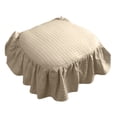 thumbnail image 1 of Happini French Seat Cushion Fabric Not Soft Chair Pad Ruffled Chair Cushions With Ties And Filled For Kitchen And Officewooden Dinner Chair Sea Cushion Seat for Back Broken Tailbone Cushion 22x24, 1 of 4