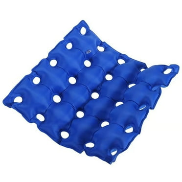 Inflatable Comfort Chair Cushion With Lumbar Support, Velour-covered