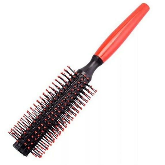 Happon 1 Pc Round Styling Hair Brush Hair Dryer Curling Roller Hair Brush Hairstyling Tool Wavy Hair Mini Roller Hair Comb for Women & Man