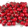 thumbnail image 1 of Happon 100pcs Artificial Cherries,Simulation Cherries Fruit Cherries,Artificial Cherry Decorations Fake Fruit Model Home House Kitchen Party Decoration Desk Ornament, 1 of 7