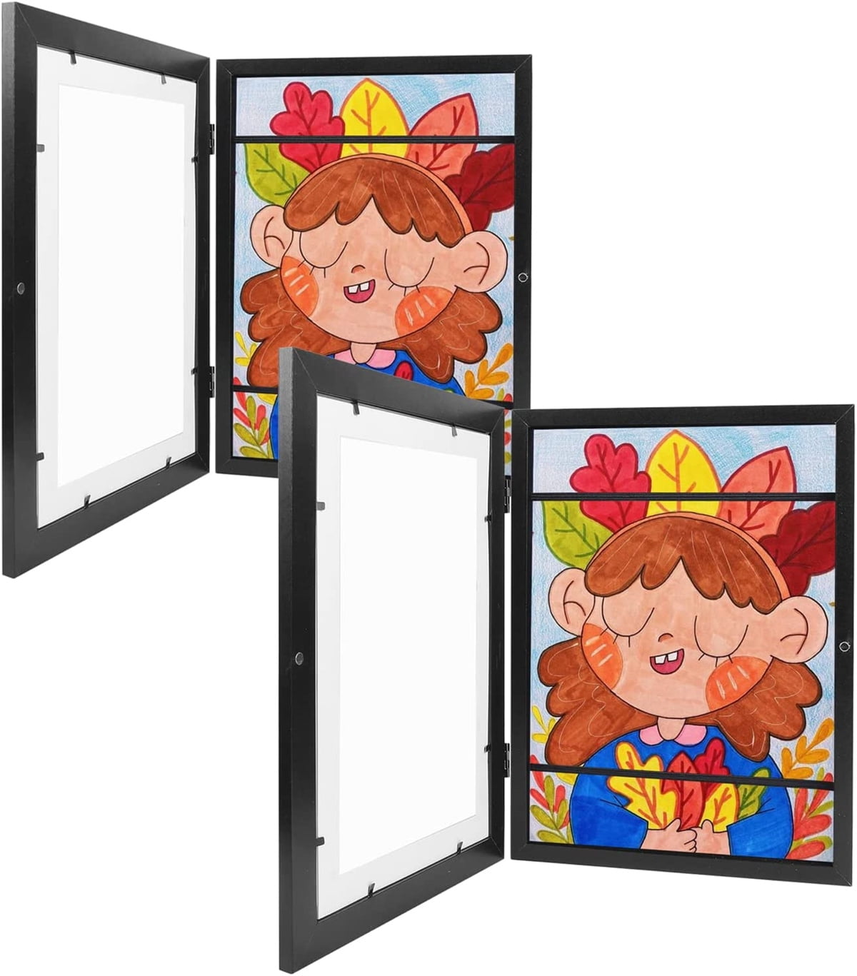Happon [2-Pack] Kids Art Frame | Kids Art Frames Front Opening | Kids ...