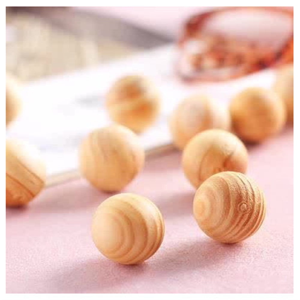 Happon 20 Pcs Camphor Wood Balls Freshener Dresser Scent Cupboard Balls