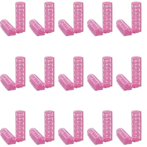 Happon 28 Pieces Hair Roller, 0.6 inch Small Size Plastic Hair Rollers Hair Curlers for Girls Women Short Hair Long Hair Hairdressing Styling Tools (Random Color)