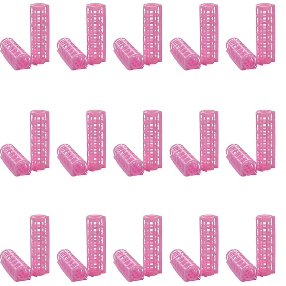 Happon 28 Pieces Hair Roller, 0.6 inch Small Size Plastic Hair Rollers Hair Curlers for Girls Women Short Hair Long Hair Hairdressing Styling Tools (Random Color)