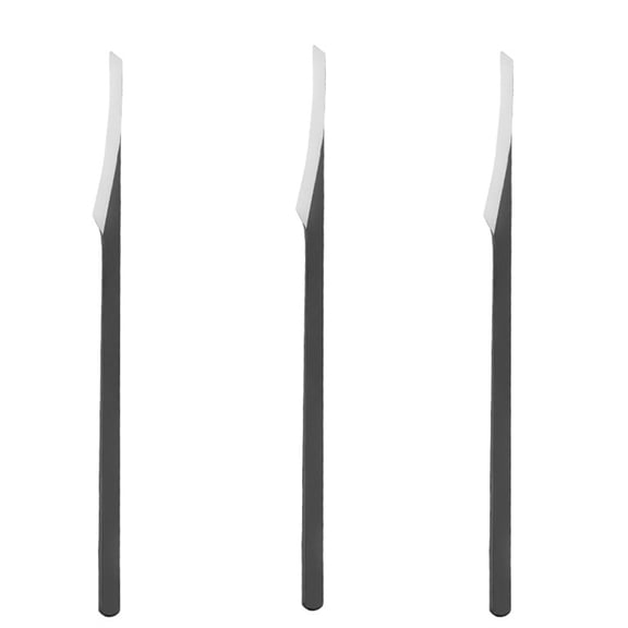 Happon 3 Pcs Stainless Steel Pedicure Knife,Scraping Pedicure Tools for Men Women Black Foot Scraper Toe Trimmer Hand Care File Callus Dead Skin Removal Scraper Professional Tool