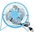 thumbnail image 1 of Happon 4 in Mini Desk Fan, Portable 360 Degree Rotating Small USB Table Desktop Personal Fan (Blue), 1 of 7
