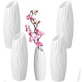 thumbnail image 1 of Happon 5 Pack Vases for Flowers,Plastic Vases,Vase White, Decorative Flowers Vase,Suitable for Grass, Table Decor Vases for Living Room and Bedroom, 1 of 7