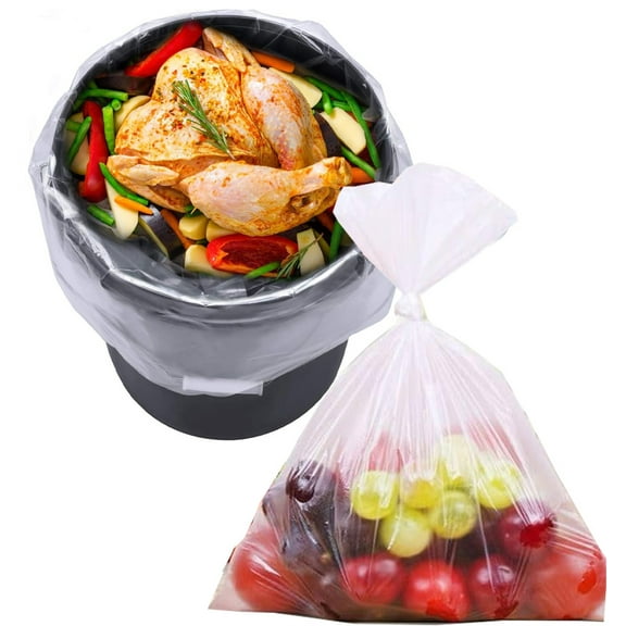 Happon 50 Pack Turkey Brining Bags for Marinating and Brining Turkey,5 Gallon 3 Mil Bucket Liner Bags,Heavy Duty Leak Proof Food Storage Bags for Turkey, Chicken, Beef, Thanksgiving (19.7 x 29 in)