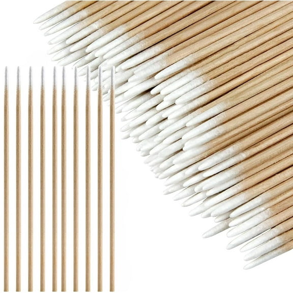 Happon 800 Pack Microblading Cotton Swab,Pointed Tip Cotton Swab,4" Precision Cotton Tipped Applicators,Makeup Cosmetic Applicator Sticks for Makeup, Cosmetic, Eyebrow, Nail
