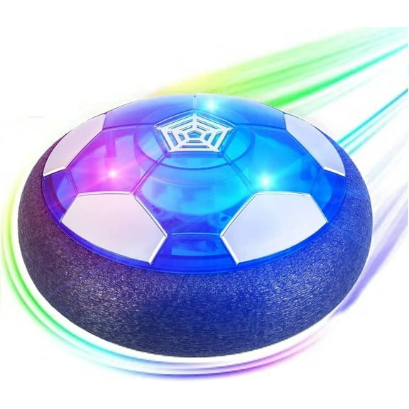 Happon Floating Soccer Hover Football - USB Rechargeable Battery Powered Hover Football Indoor Floating Soccer Air Football Pro Fun Toy for Boys and Kids Christmas Gift(Black,1pcs)