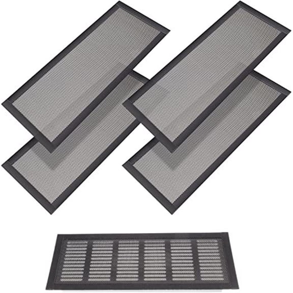 Happon Magnetic Floor Register Vent Covers, 4 x 10 inch Stronger Magnet Vent Mesh