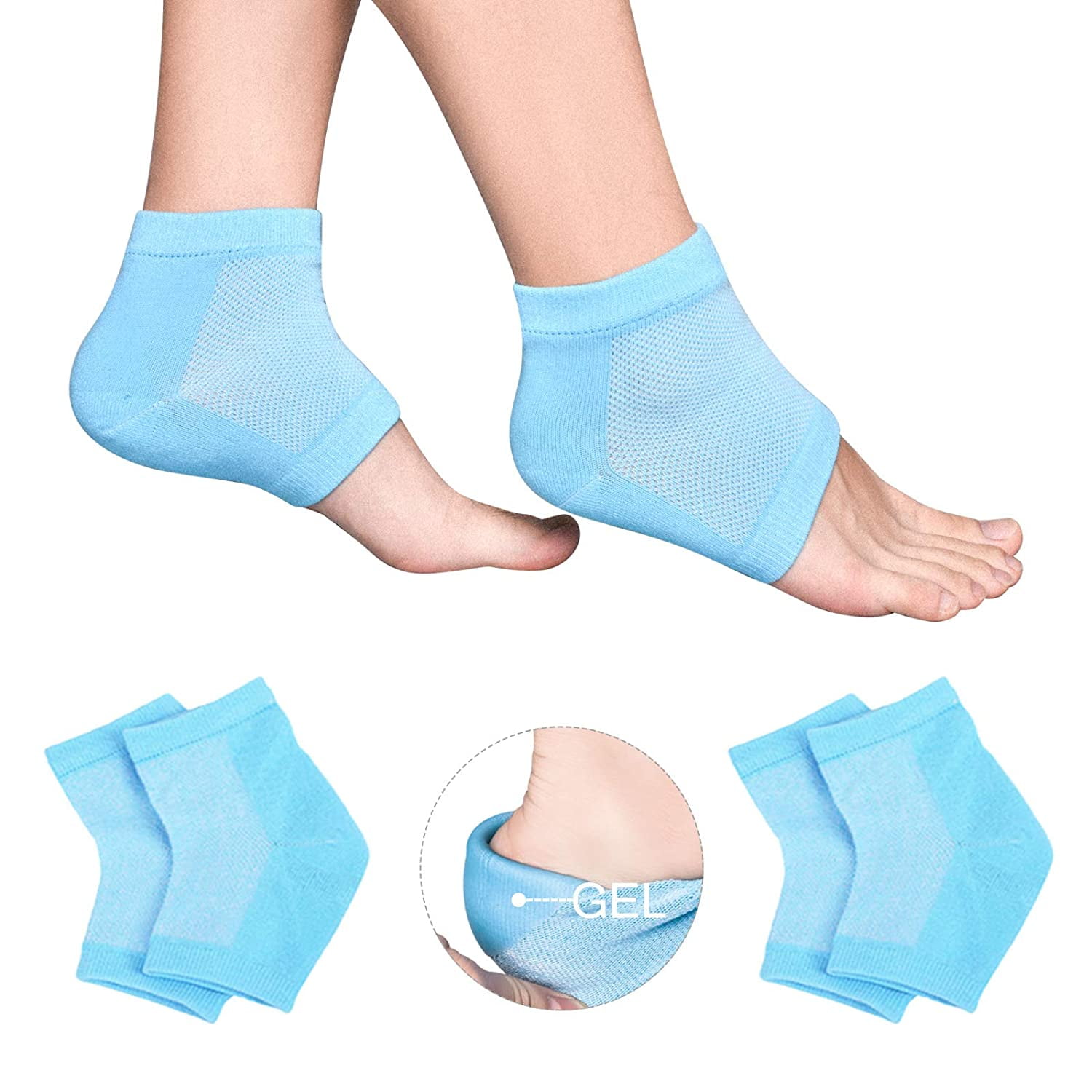 Anti Crack Silicone Foot Moisturizing Socks,for Foot-Care and Heel Cracks  Free Size at Rs 45/piece | Silicone Foot Pad in Ahmedabad | ID:  2848942517748
