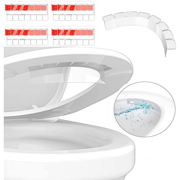 Happon Pee Guards for Toilet Seats,4 Pack Potty Training Pee Guard for Adults and Kids, Pee Splash Guard with Strongest Stickiness, Prevent Peeing Splash to Keep Toilet Clean