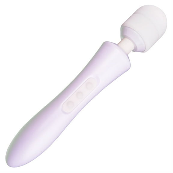 Happon Personal Handheld Vibrating Muscle Massager, Powerful, Wireless, Rechargeable, Compact, Cordless Electric Back Massager (White)