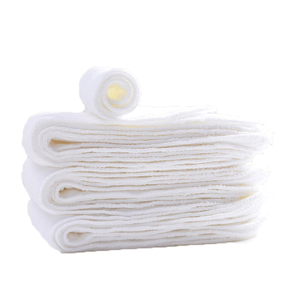 Reusable Cloth Diaper Inserts, 10Pcs Breathable Cotton
