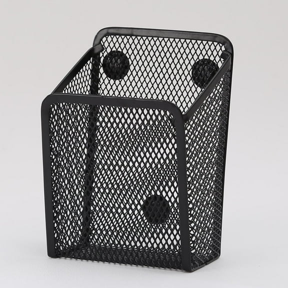 Happon Sturdy Magnetic Pen Holder for Refrigerator, Black Magnetic Pencil Holder, Super Strong Magnets for Locker Organizer, Magnetic Marker Holder for Home Office