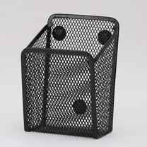 Happon Sturdy Magnetic Pen Holder for Refrigerator, Black Magnetic Pencil Holder, Super Strong Magnets for Locker Organizer, Magnetic Marker Holder for Home Office