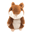 thumbnail image 1 of Happon Talking Hamster, 1 Pack Interactive Stuffed Plush Animal Talking Toy Cute Sound Effects with Repeats Your Said Voice, Best Buddy for Kids Gift Age 3+ (Brown), 1 of 5