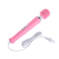 Happon Wired Powerful Handheld Electric Back Massager with 10 Pulse Settings, Strong Personal Vibrations Massage for Sports Recovery, Muscle Aches, Body Pain (Pink)
