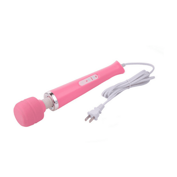 Happon Wired Powerful Handheld Electric Massager, Vibration Personal Back Massage for Home Sports Recovery, Muscle Aches, Body Pain (Pink)