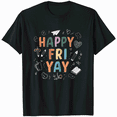 thumbnail image 1 of Happpy FRI-YAY Retro Style Tee Shirt Men Women Unisex Vintage Graphic T-Shirt, 1 of 5