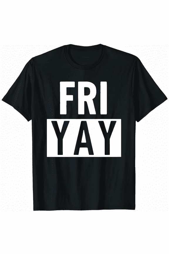 Happpy FRI-YAY Vintage Logo Tee Shirt Men Women Unisex Retro Graphic T-Shirt
