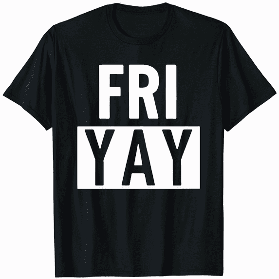 Happpy FRI-YAY Vintage Logo Tee Shirt Men Women Unisex Retro Graphic T-Shirt